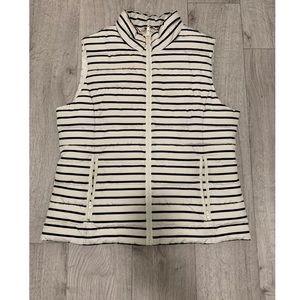 Striped winter vest